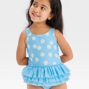 Blue Floral Kids Swimwear (NWT)